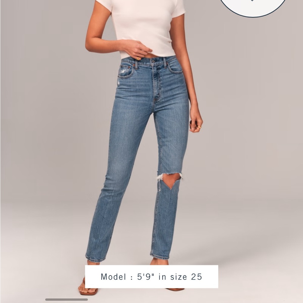 Abercrombie 90s Slim Straight Ultra High Rise